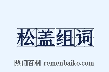 松盖组词是什么意思的图片